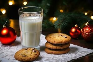 Natal fundo com biscoitos foto