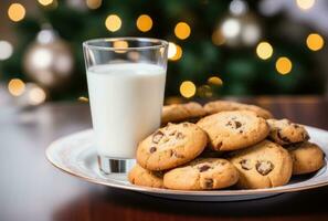 Natal fundo com biscoitos foto
