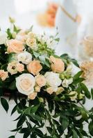 decoração de flores de casamento foto
