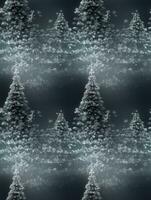 Natal árvore fez do flocos de neve desatado padrão, criada com generativo ai foto