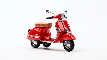 exibindo uma 3d miniatura vespa. generativo ai foto