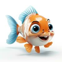 fofa 3d desenho animado peixe ai foto