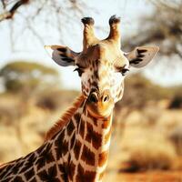 safári dentro África - fechar-se do majestoso animais selvagens dentro natural habitat foto