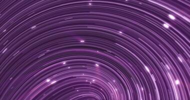 abstrato energia roxa rodopiando curvado linhas do brilhando mágico listras e energia partículas fundo foto