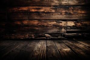 capturar a fascinar do elegância com esses cativante Sombrio madeira fundo papeis de parede, a rico tons e intrincado grão padrões adicionar profundidade e sofisticação para qualquer design,ilustração generativo ai foto