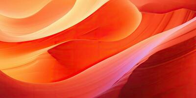 ai gerado. ai generativo. natureza ao ar livre amarelo laranja vermelho desfiladeiro arenito parede abstrato fundo. gráfico arte foto