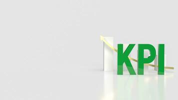 a kpi ou chave desempenho indicador para o negócio conceito 3d Renderização foto