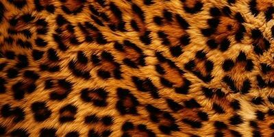 ai gerado. ai generativo. leopardo pele pele textura decoração fundo. gráfico ilustração artística foto