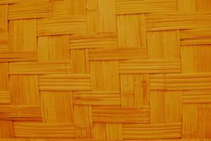 bambu tecer textura fundo laranja vintage filtro efeito. fechar-se bambu tecer textura fundo foto