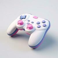 vídeo jogos 3d joysticks, controle isolado em uma branco fundo. foto