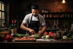 magistral culinária arte mexicano chef cozinha Magia. generativo de ai foto