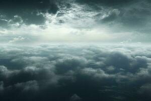 paisagem de nuvens, Visão do a nuvens a partir de a janela do a aeronaves. ai gerado pró foto
