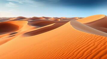 lindo areia dunas dentro a sahara deserto .generativo ai. foto