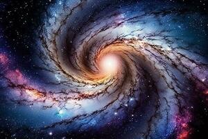 abstrato espiral galáxia.generativa ai. foto