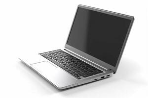 moderno computador portátil ou caderno isolado em branco background.generative ai. foto