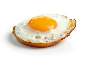 frito ovos isolado em branco background.generative ai. foto