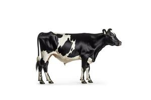 vaca isolar em branco background.generative ai. foto
