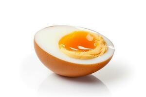 fervido ovo e isolado em branco background.generative ai. foto