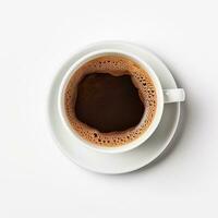 copo do espresso café isolado foto