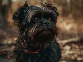 Affenpinscher cachorro criada com generativo ai tecnologia foto