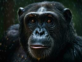 macaco macaco retrato criada com generativo ai tecnologia foto