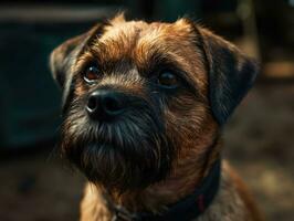 fronteira terrier cachorro criada com generativo ai tecnologia foto