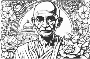 internacional dia do não violência Gandhi jayanti. a internacional dia do não violência é marcado em 2 Outubro, a aniversário do Mahatma Gandhi, líder do a indiano independência movimento. foto