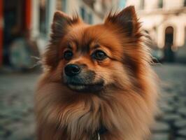 spitz cachorro criada com generativo ai tecnologia foto