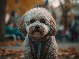 bolonhesa cachorro criada com generativo ai tecnologia foto