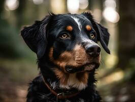 vendedor de apêndices Sennenhunde cachorro criada com generativo ai tecnologia foto