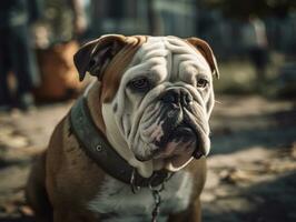 buldogue criada com generativo ai tecnologia foto