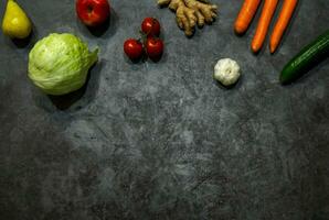 orgânico legumes refeição Comida cozinha fundo gastronomia pano de fundo foto