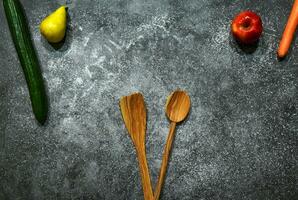 saudável refeição cozinha fundo pepino pera maçã cenoura farinha padaria papel de parede foto