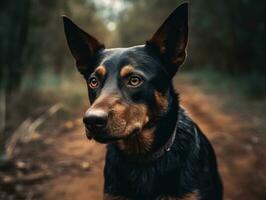 australiano kelpie cachorro criada com generativo ai tecnologia foto