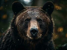 Urso retrato criada com generativo ai tecnologia foto