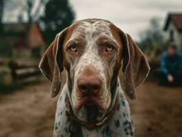 braco italiano cachorro criada com generativo ai tecnologia foto