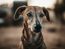 azawakh cachorro criada com generativo ai tecnologia foto