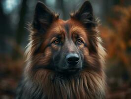 Belga tervuren cachorro criada com generativo ai tecnologia foto