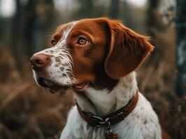 Bretanha cachorro criada com generativo ai tecnologia foto