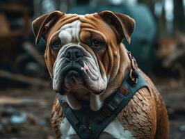 buldogue criada com generativo ai tecnologia foto