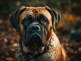 boerboel cachorro criada com generativo ai tecnologia foto