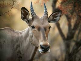 eland retrato criada com generativo ai tecnologia foto