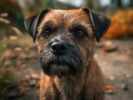 fronteira terrier cachorro criada com generativo ai tecnologia foto