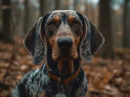 bluetick coonhound cachorro criada com generativo ai tecnologia foto