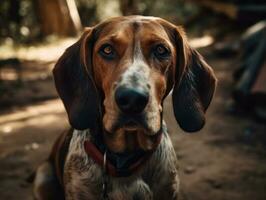 cão de caça cachorro criada com generativo ai tecnologia foto