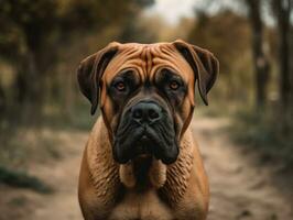 boerboel cachorro criada com generativo ai tecnologia foto