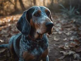 bluetick coonhound cachorro criada com generativo ai tecnologia foto