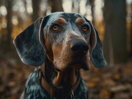 bluetick coonhound cachorro criada com generativo ai tecnologia foto