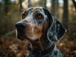 bluetick coonhound cachorro criada com generativo ai tecnologia foto