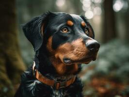 vendedor de apêndices Sennenhunde cachorro criada com generativo ai tecnologia foto